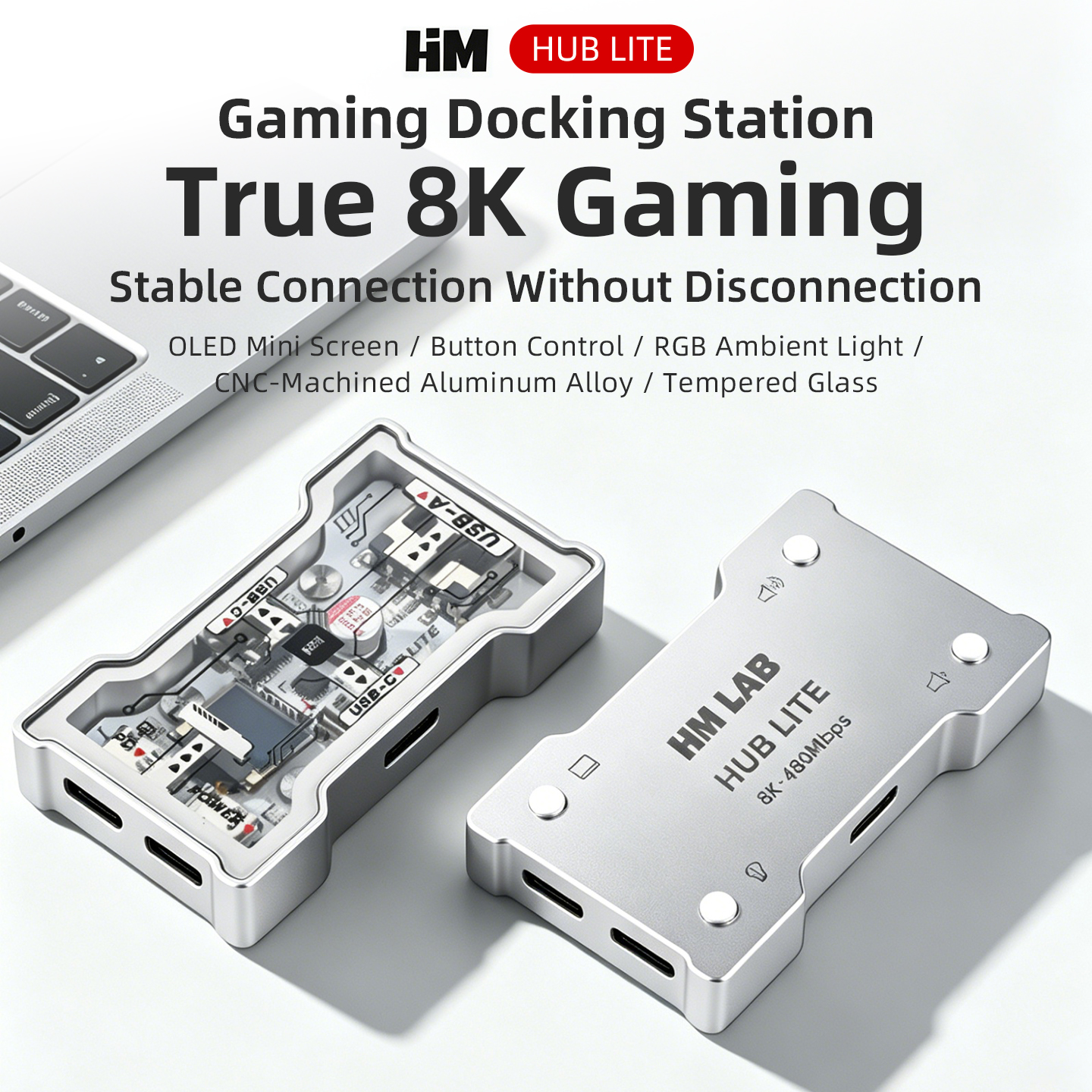 Usb Hub Gaming - HMHUB LITE Gaming USB HUB 2-To-3
