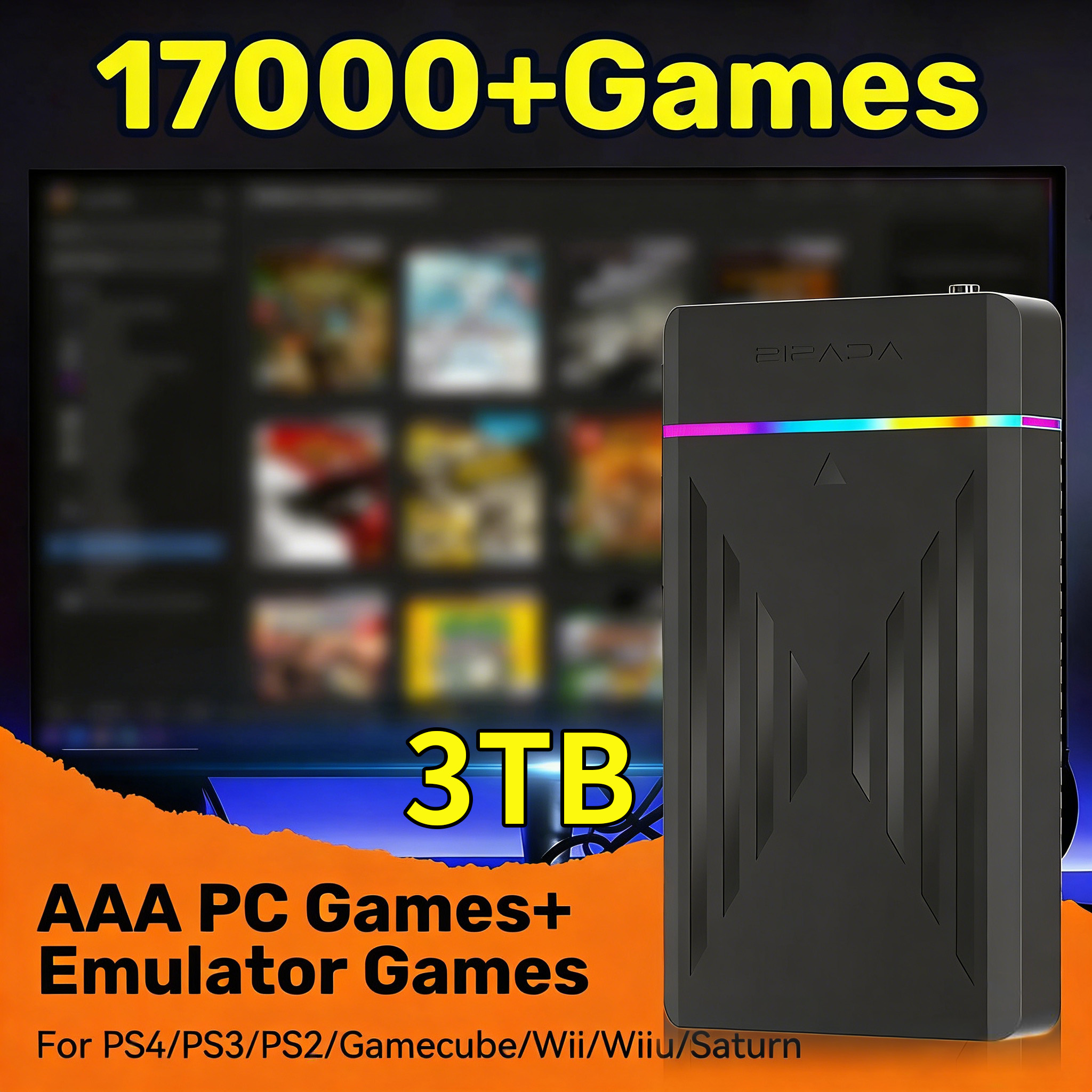 Pc Gaming Aaa - Portable 3TB Gaming HDD Video Game
