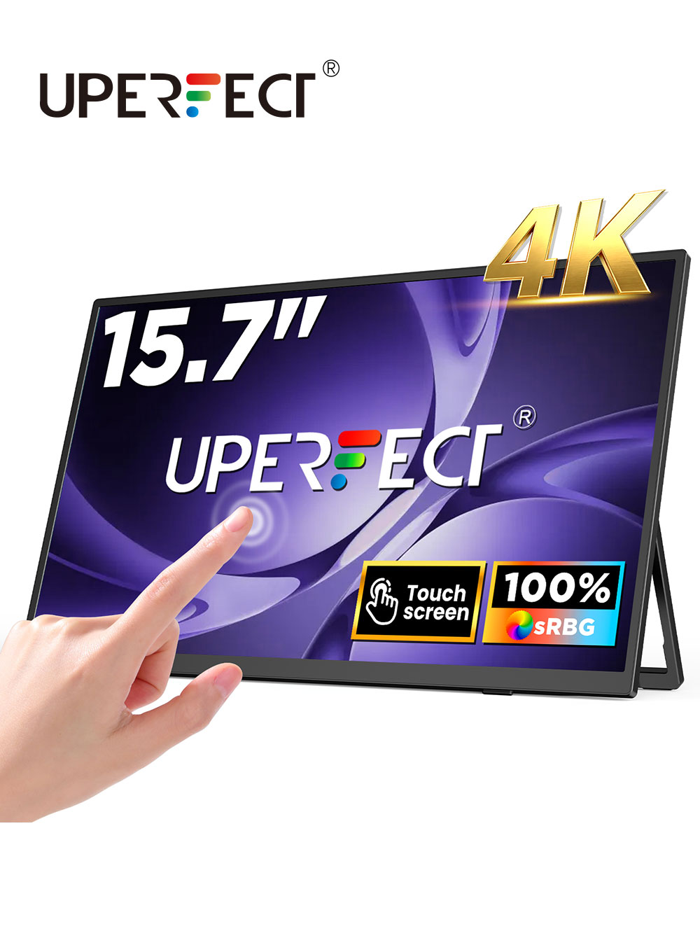 Pc Gaming Ultra - UPERFECT 4K UHD Portable Monitor 15.6”