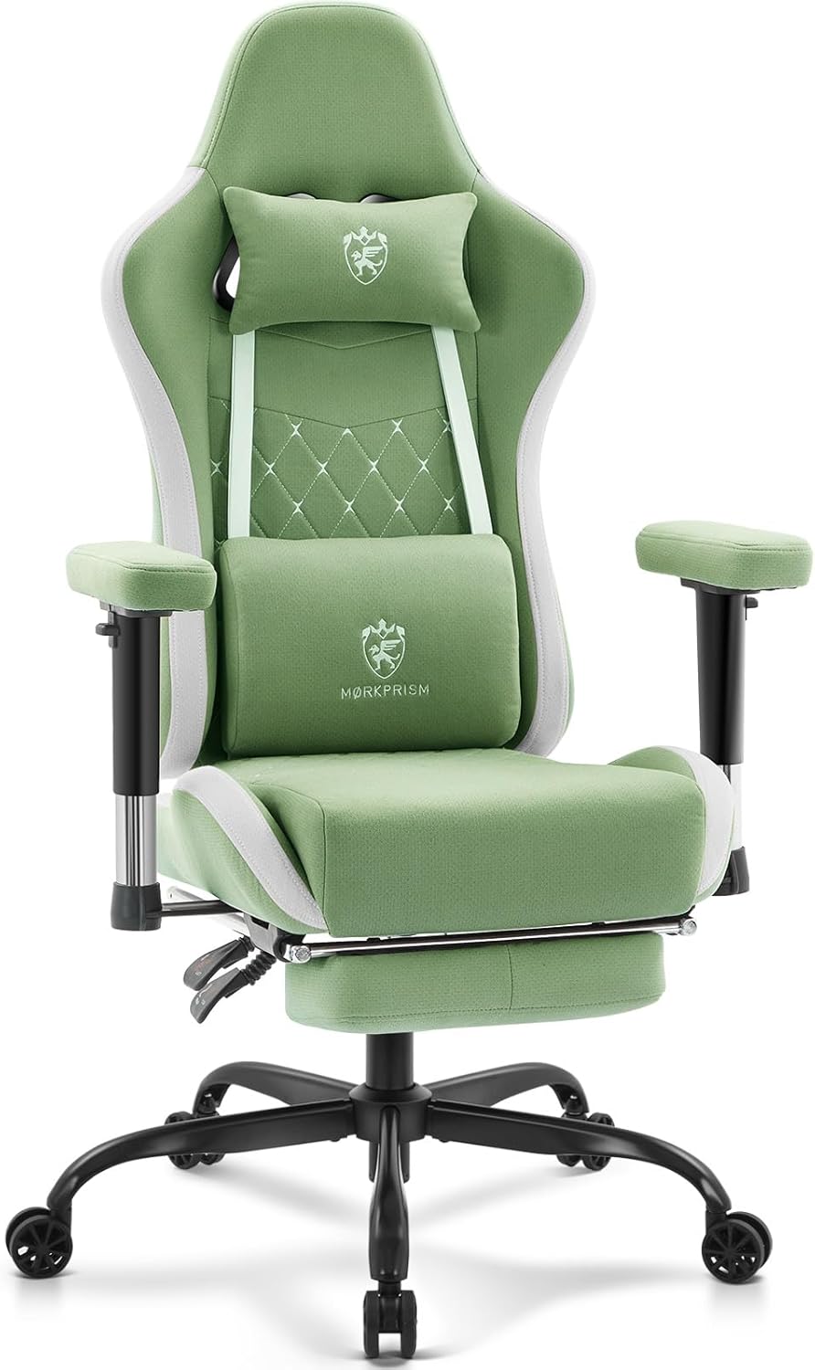 Gaming Chair - Ergonomic Gaming Chair with Footrest, Breathable
