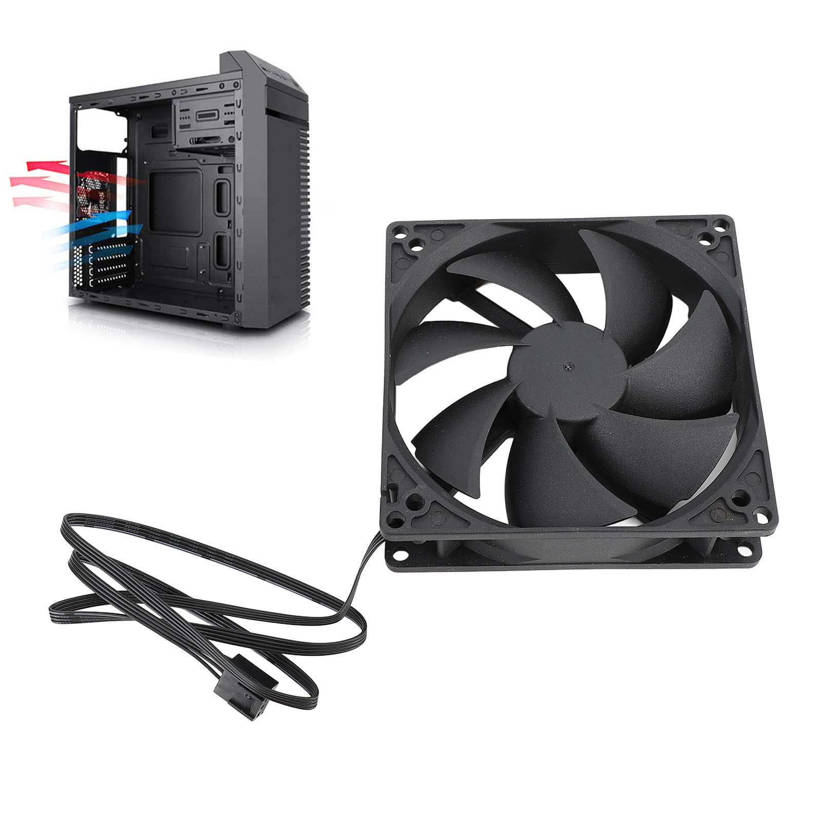 Pc Case Fan - 100mm PC PWM Case Fan 100mm
