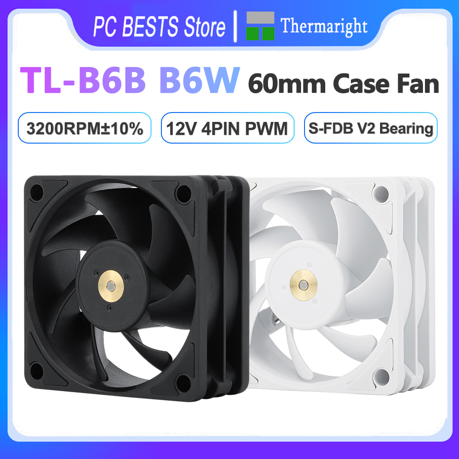 Pc Case Fan - Thermalright TL-B6B B6W 60mm Case Fan