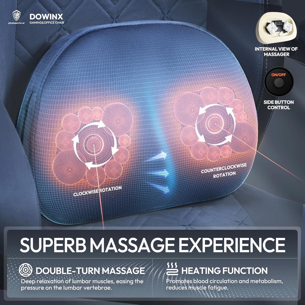 Heated Massage Lumbar Support  - Gaming Chair reseña y precio
