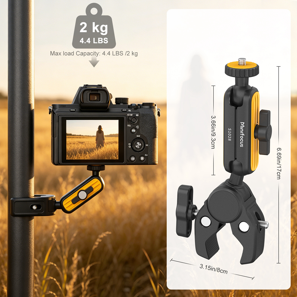 Super Clamp with 360° Dual Bal - Dual Monitor Arm reseña y precio