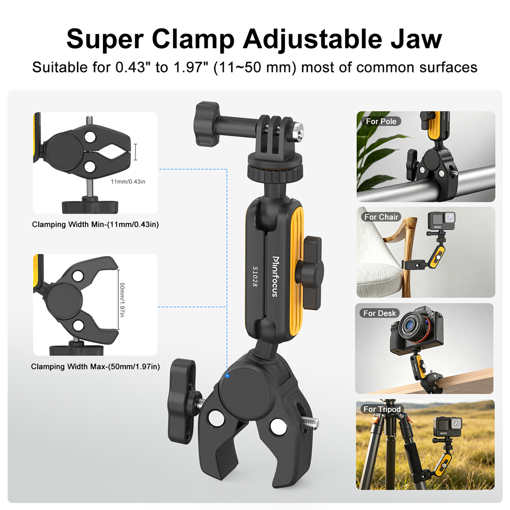 Super Clamp with 360° Dual Bal - Dual Monitor Arm reseña y precio
