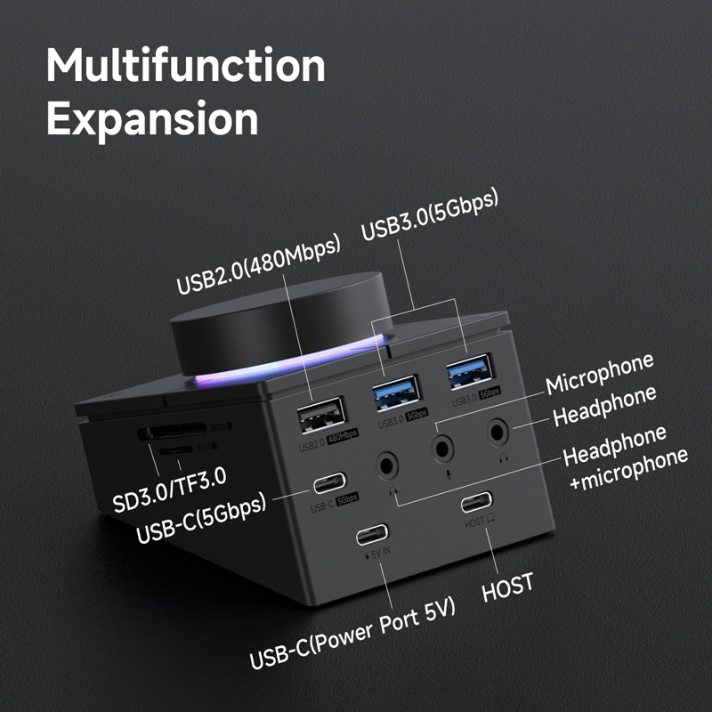 Hagibis Knob USB C Hub With Sh - Usb Hub Gaming reseña y precio