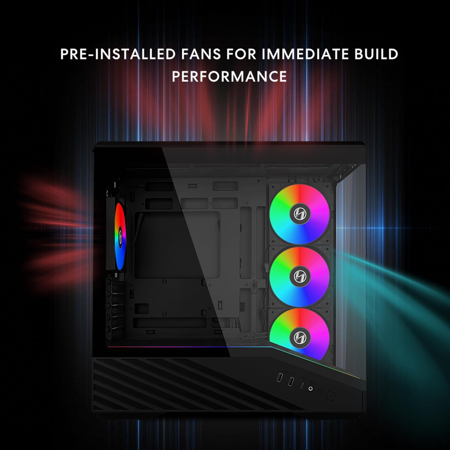 Compact Micro-ATX PC Case with - Pc Case Fan reseña y precio