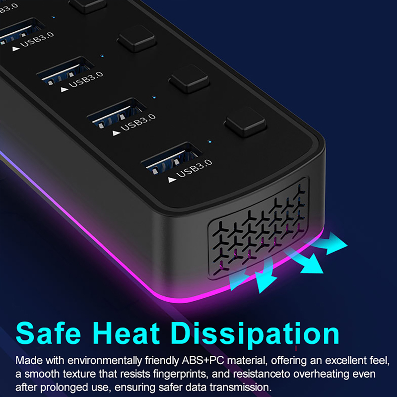 5Gbps High Speed Transfer 7 Po - Usb Hub Gaming reseña y precio