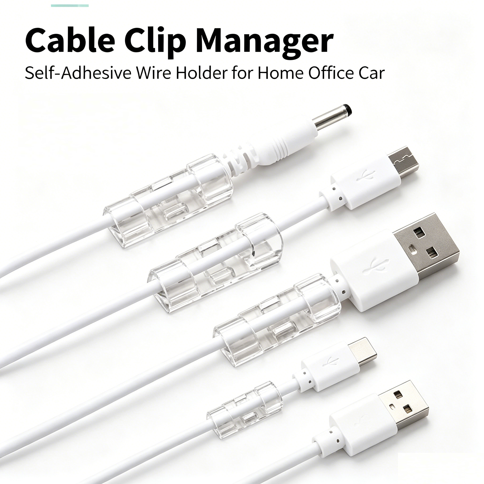 Cable Organizer Clips Cable Ma - Cable Management Sleeve reseña y precio