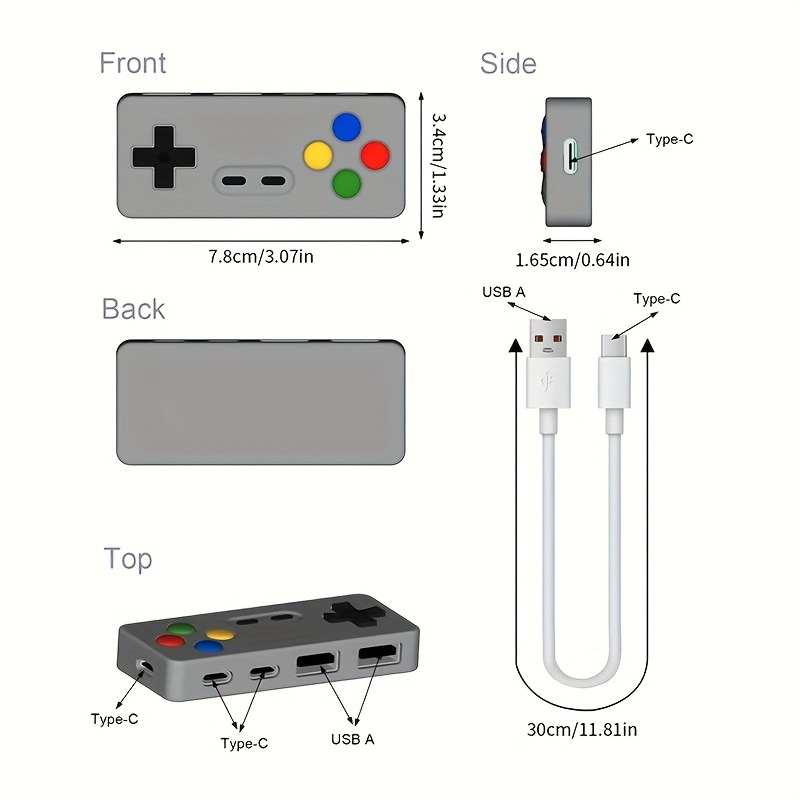 1pc Portable Creative HUB 4-In - Usb Hub Gaming reseña y precio