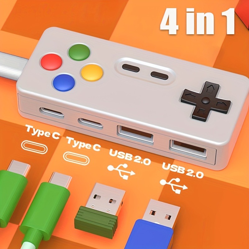 1pc Portable Creative HUB 4-In - Usb Hub Gaming reseña y precio