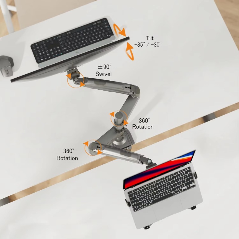 Dual Arm 2 in 1 Combo Laptop M - Dual Monitor Arm reseña y precio