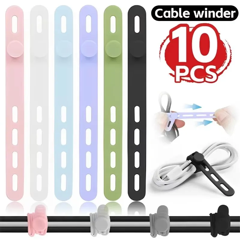 Silicone Cable Ties Assorted C - Cable Management Sleeve reseña y precio