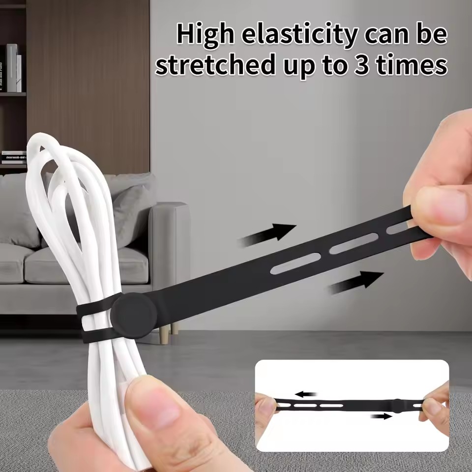 Silicone Cable Ties Assorted C - Cable Management Sleeve reseña y precio