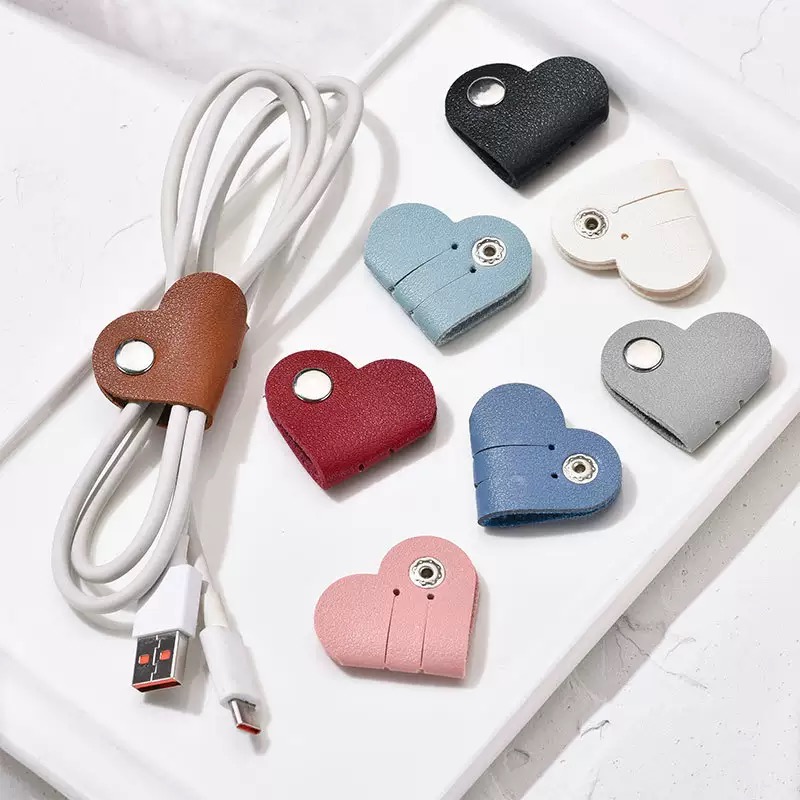 Mini Heart Shape Cable Organiz - Cable Management Sleeve reseña y precio