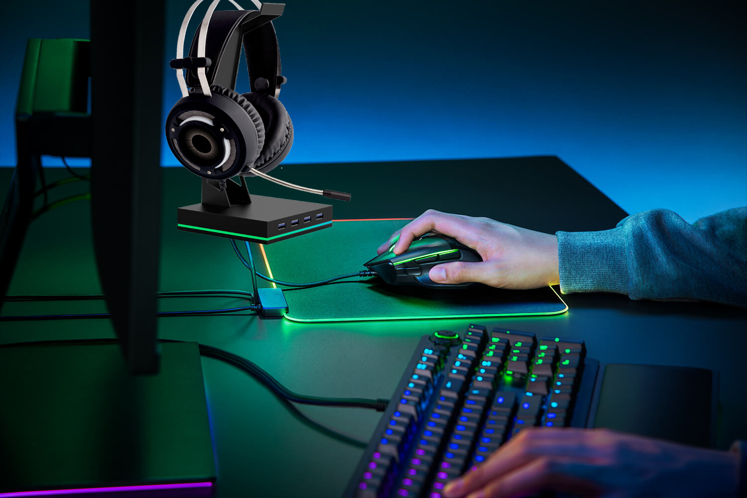 Hot Sale RGB Gaming Stand 4 US - Usb Hub Gaming reseña y precio