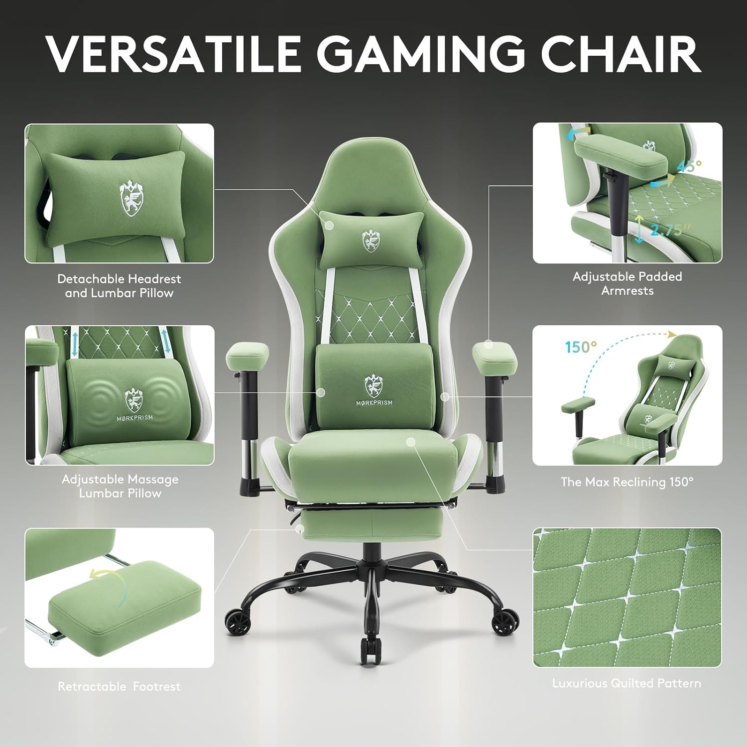 Ergonomic Gaming Chair with Fo - Gaming Chair reseña y precio