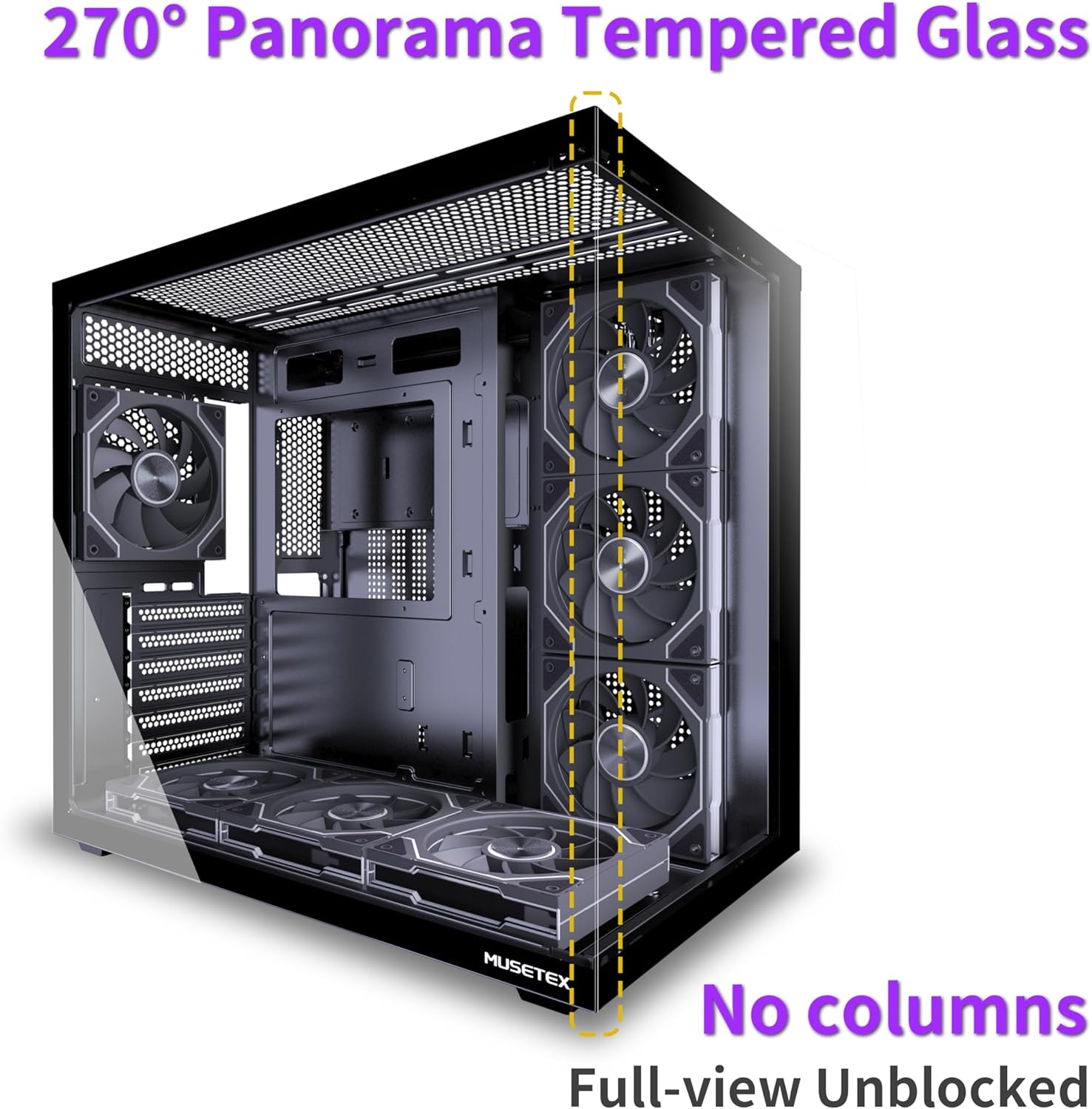 ATX Mid Tower PC Case, Pre-Ins - Pc Case Fan reseña y precio