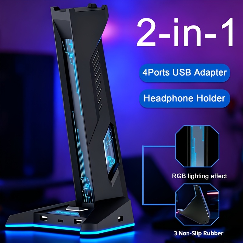 2 IN 1 USB Hub RGB Gaming Head - Usb Hub Gaming reseña y precio