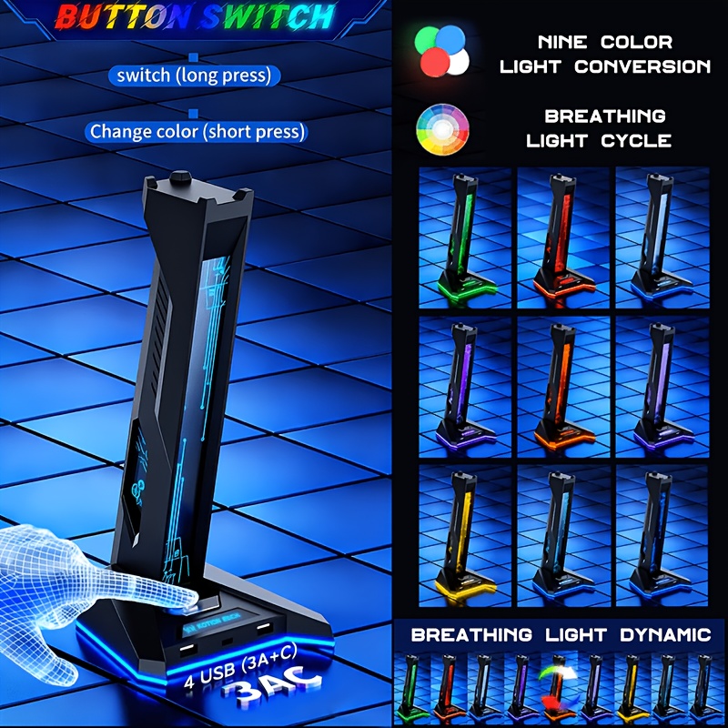2 IN 1 USB Hub RGB Gaming Head - Usb Hub Gaming reseña y precio
