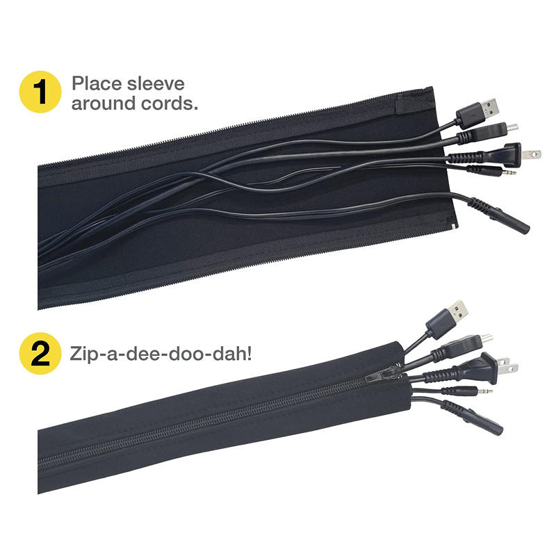 1/2/4 PCS Flexible Cable Manag - Cable Management Sleeve reseña y precio
