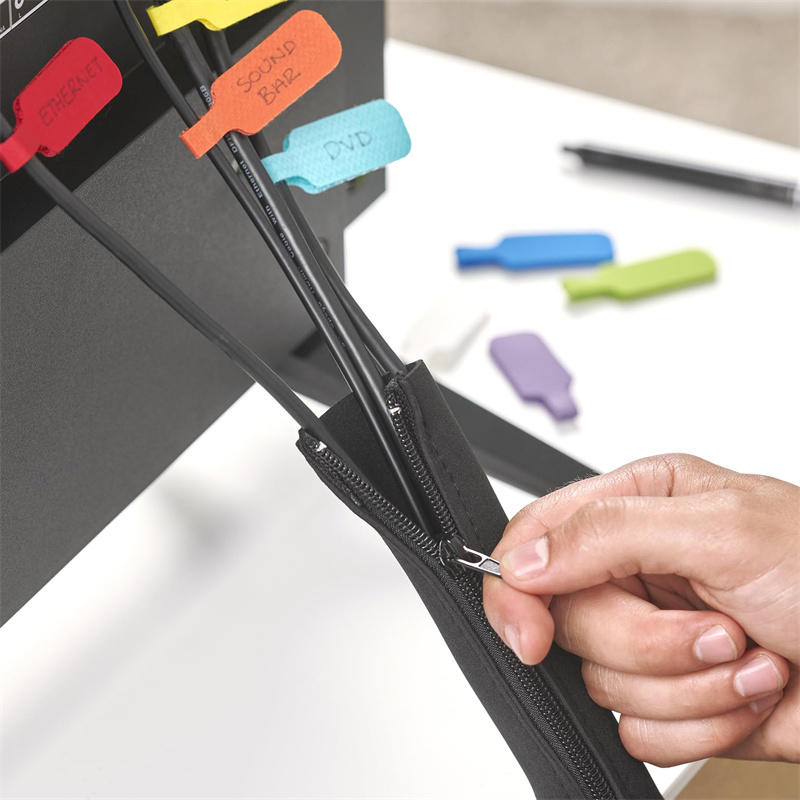 1/2/4 PCS Flexible Cable Manag - Cable Management Sleeve reseña y precio