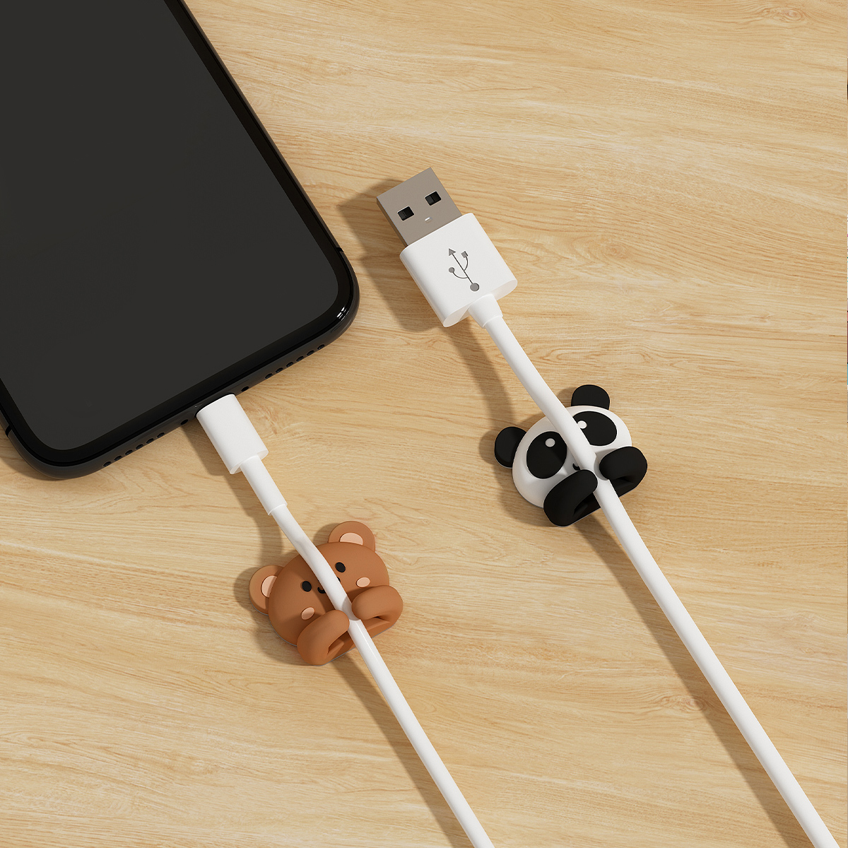 2/3pcs Cute Cartoon Desktop Ca - Cable Management Sleeve reseña y precio