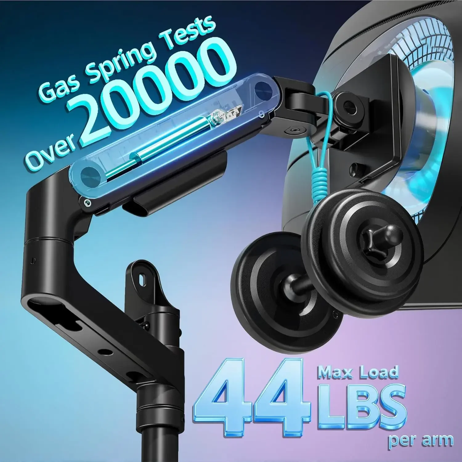 Dual Monitor Wall Mount for 17 - Dual Monitor Arm reseña y precio