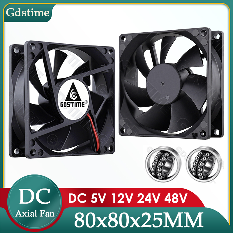 Gdstime DC 5V 12V 24V Fan 80mm - Pc Case Fan reseña y precio