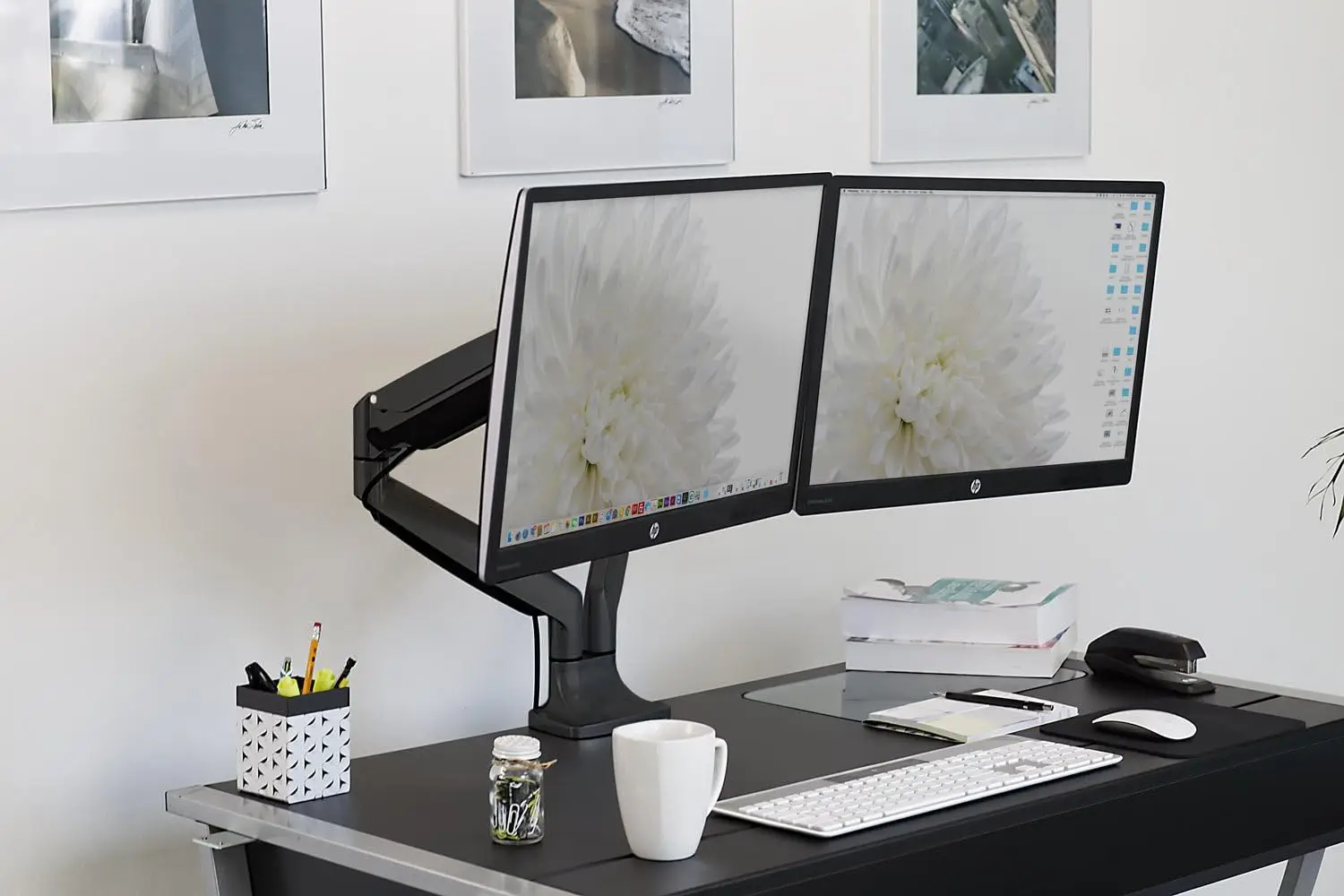 Dual Monitor Arm Mount | Desk  - Dual Monitor Arm reseña y precio