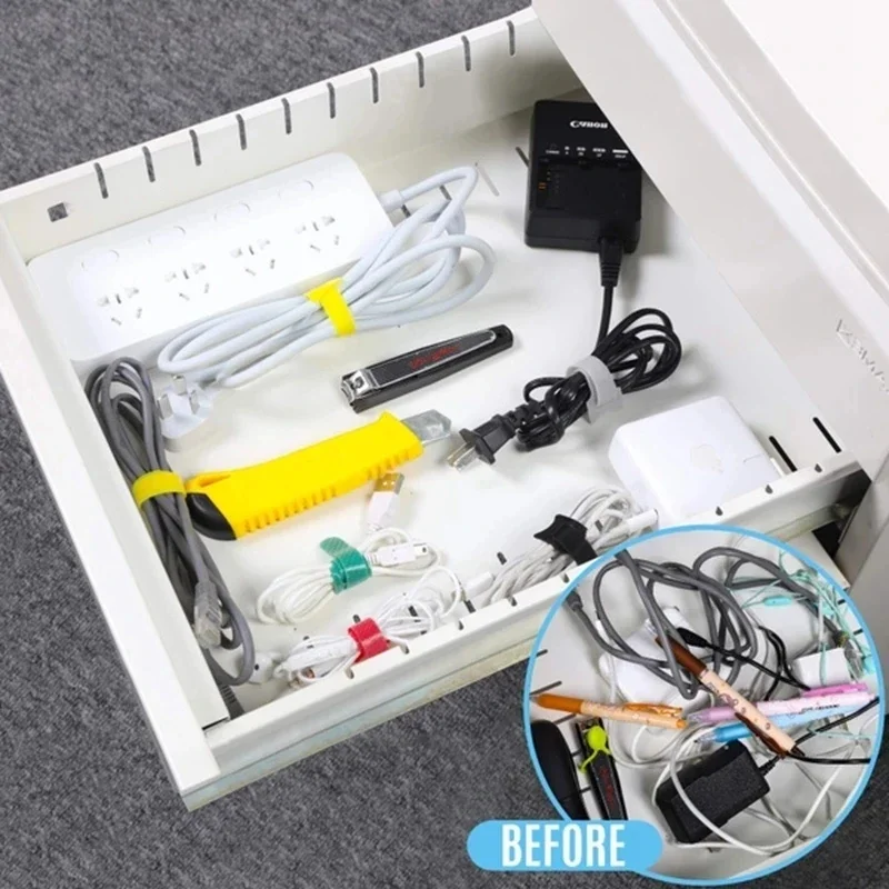 10/30/50PCS USB Cable Organize - Cable Management Sleeve reseña y precio