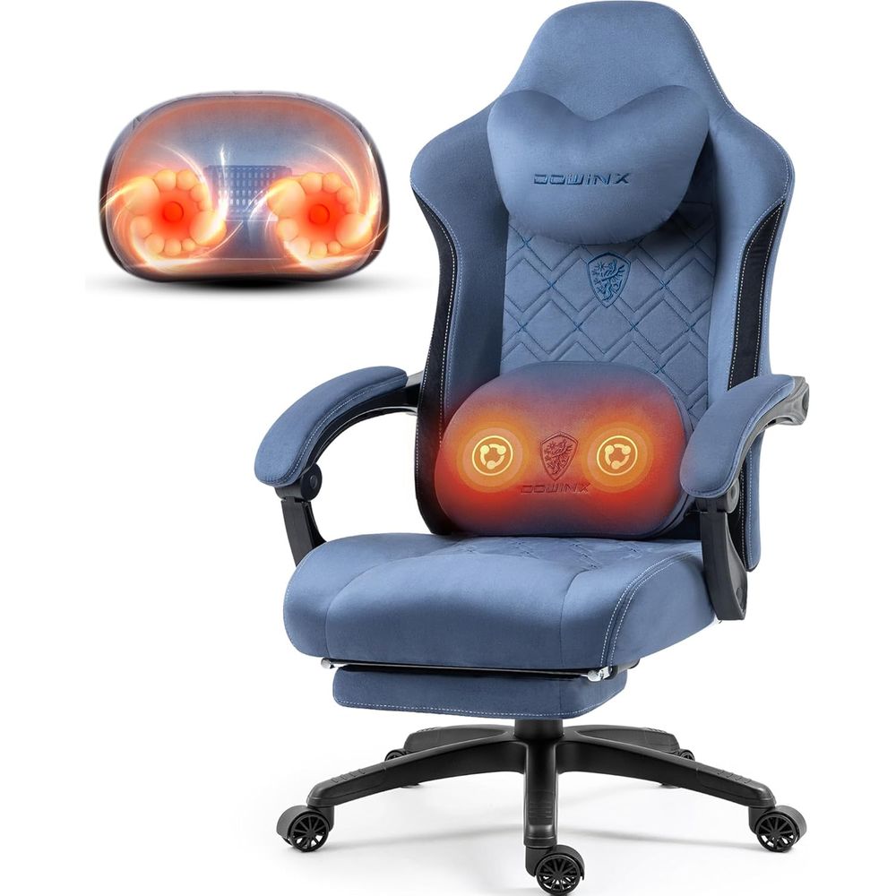 Heated Massage Lumbar Support  - Gaming Chair reseña y precio