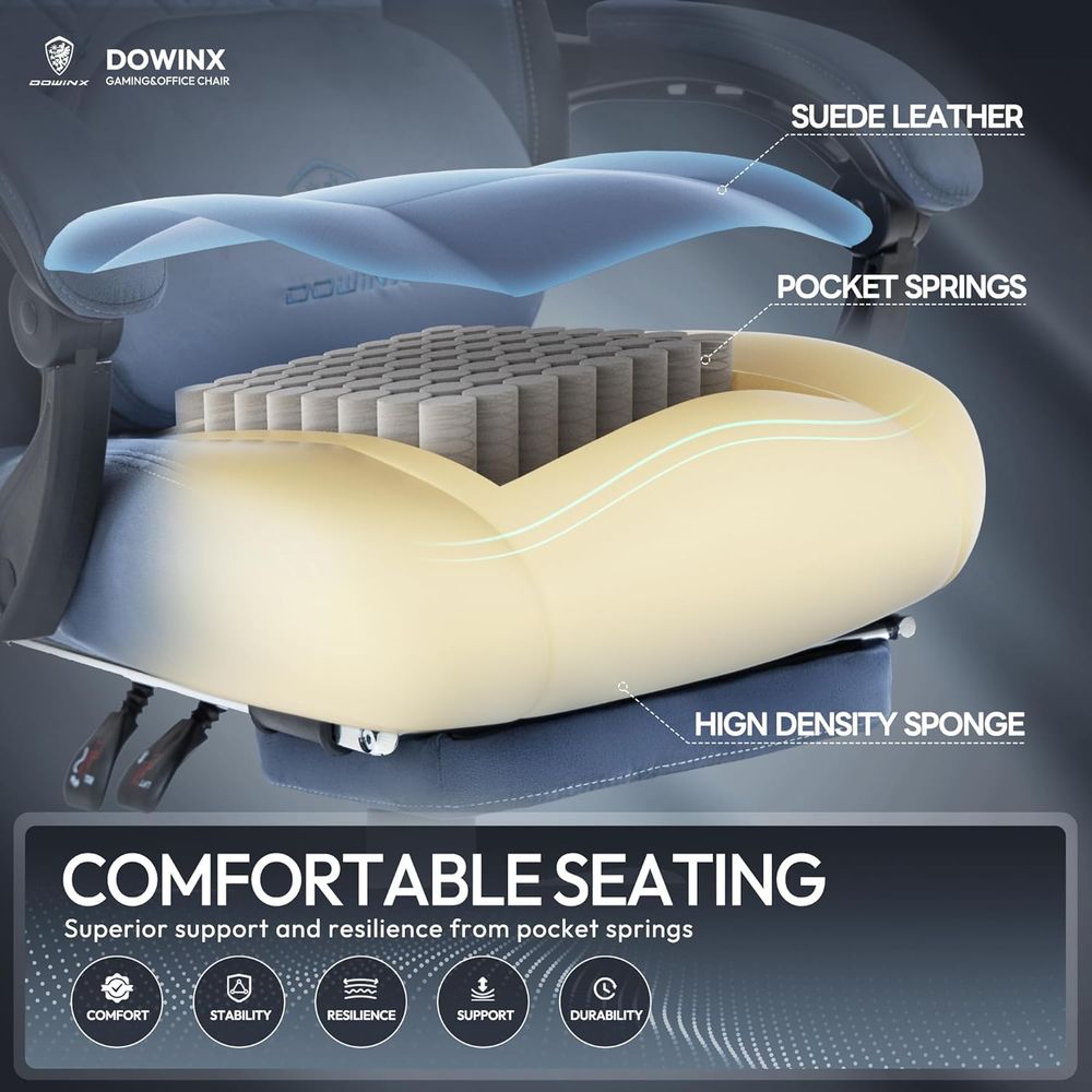 Heated Massage Lumbar Support  - Gaming Chair reseña y precio