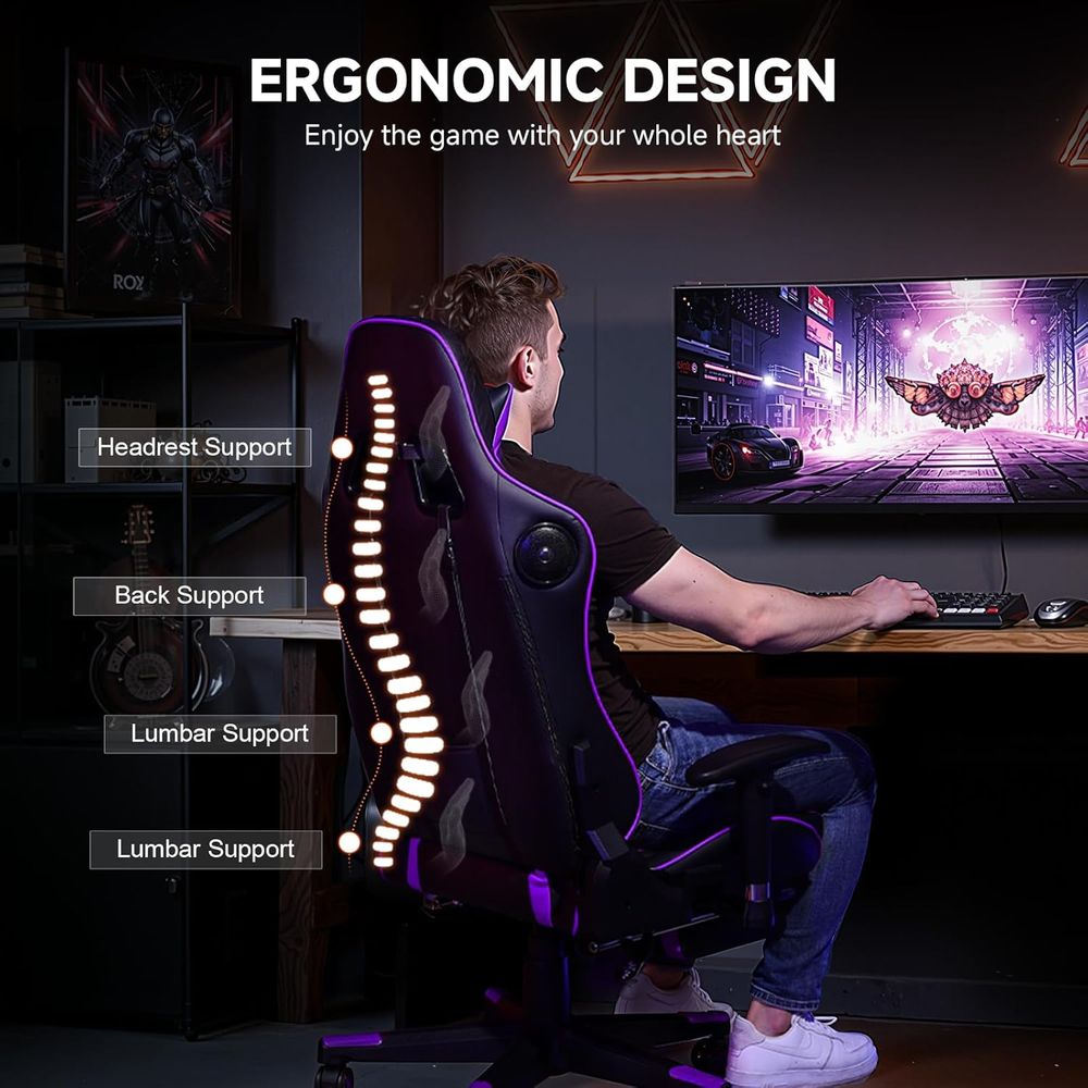 Bluetooth Gaming Chair with Ad - Gaming Chair reseña y precio