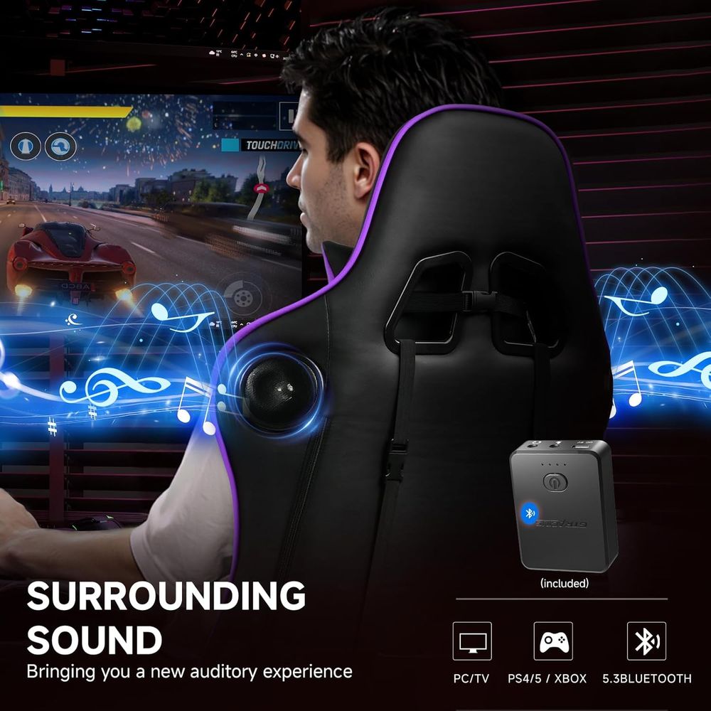 Bluetooth Gaming Chair with Ad - Gaming Chair reseña y precio