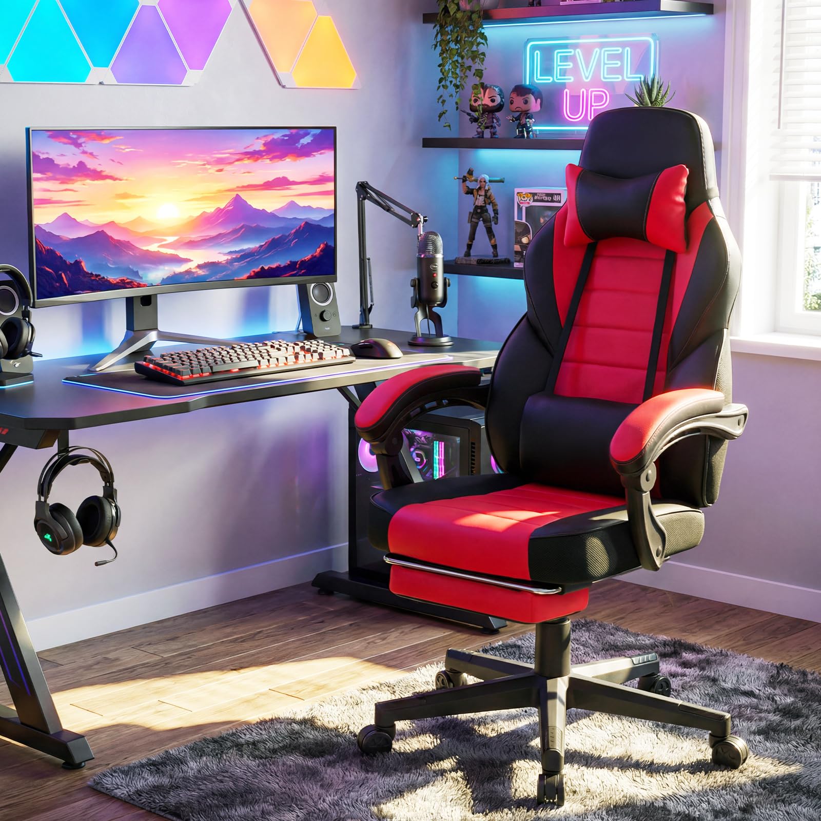 Ergonomic Gaming Chair With Fo - Gaming Chair reseña y precio