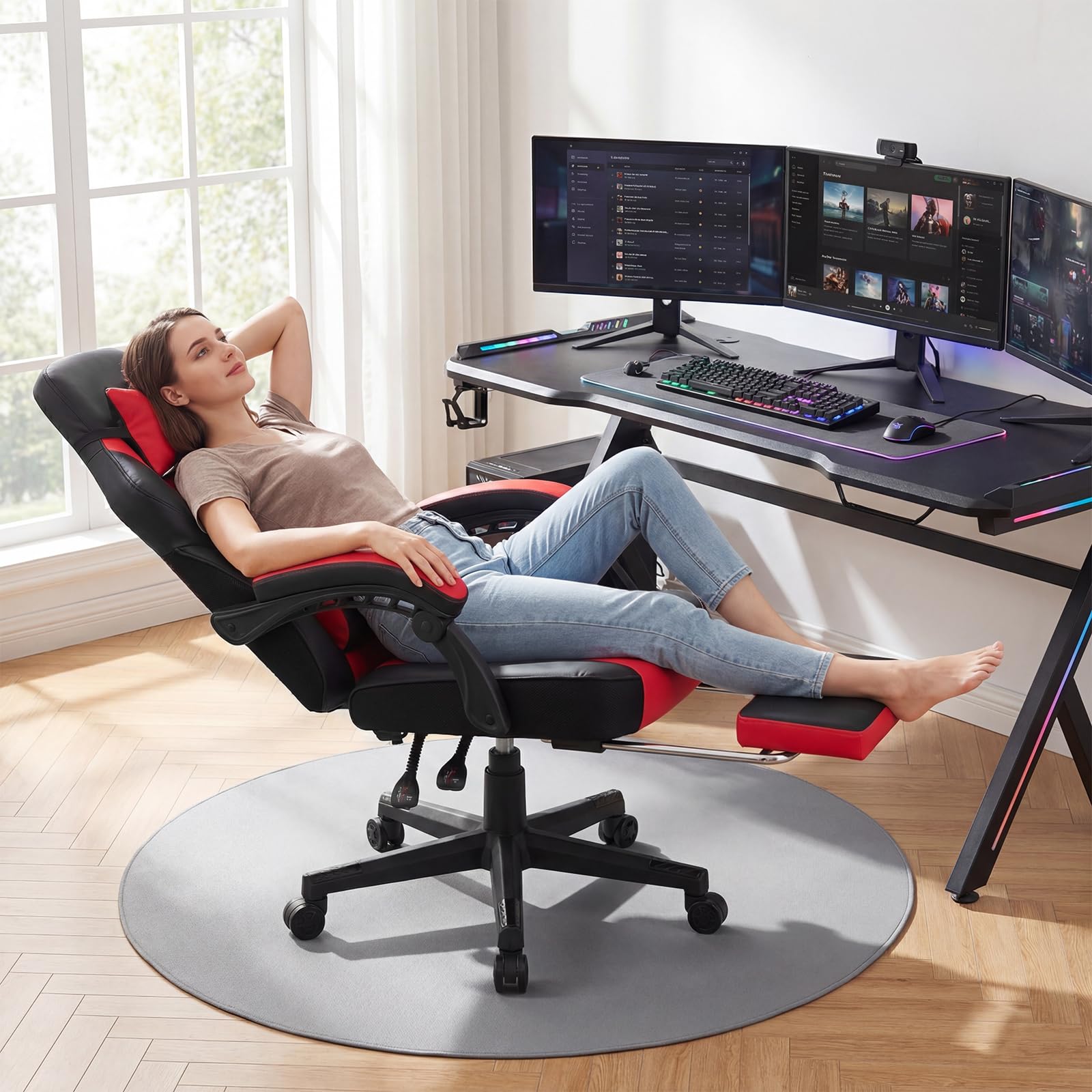 Ergonomic Gaming Chair With Fo - Gaming Chair reseña y precio