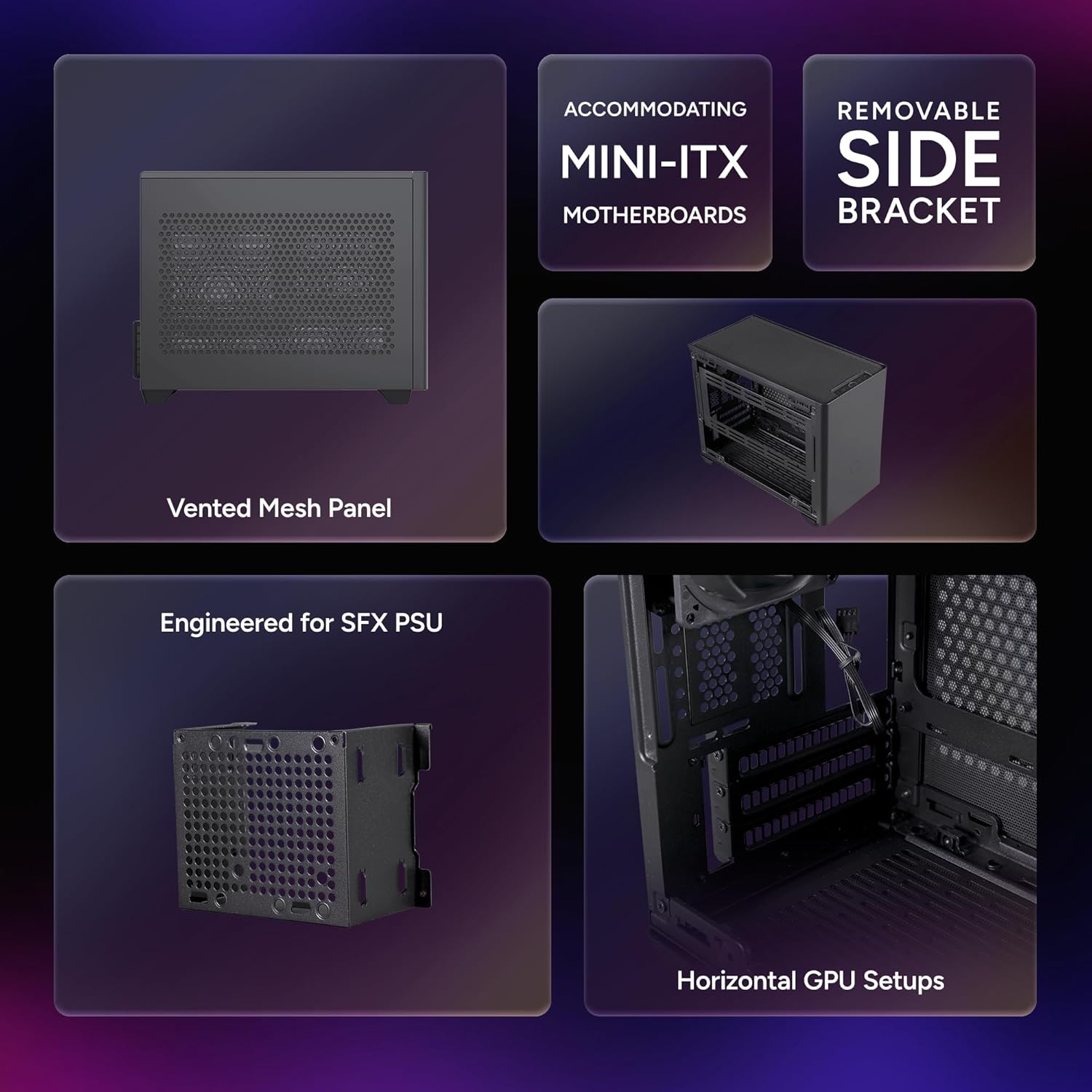 Mini-ITX PC Case with 280mm Ra - Pc Case Fan reseña y precio
