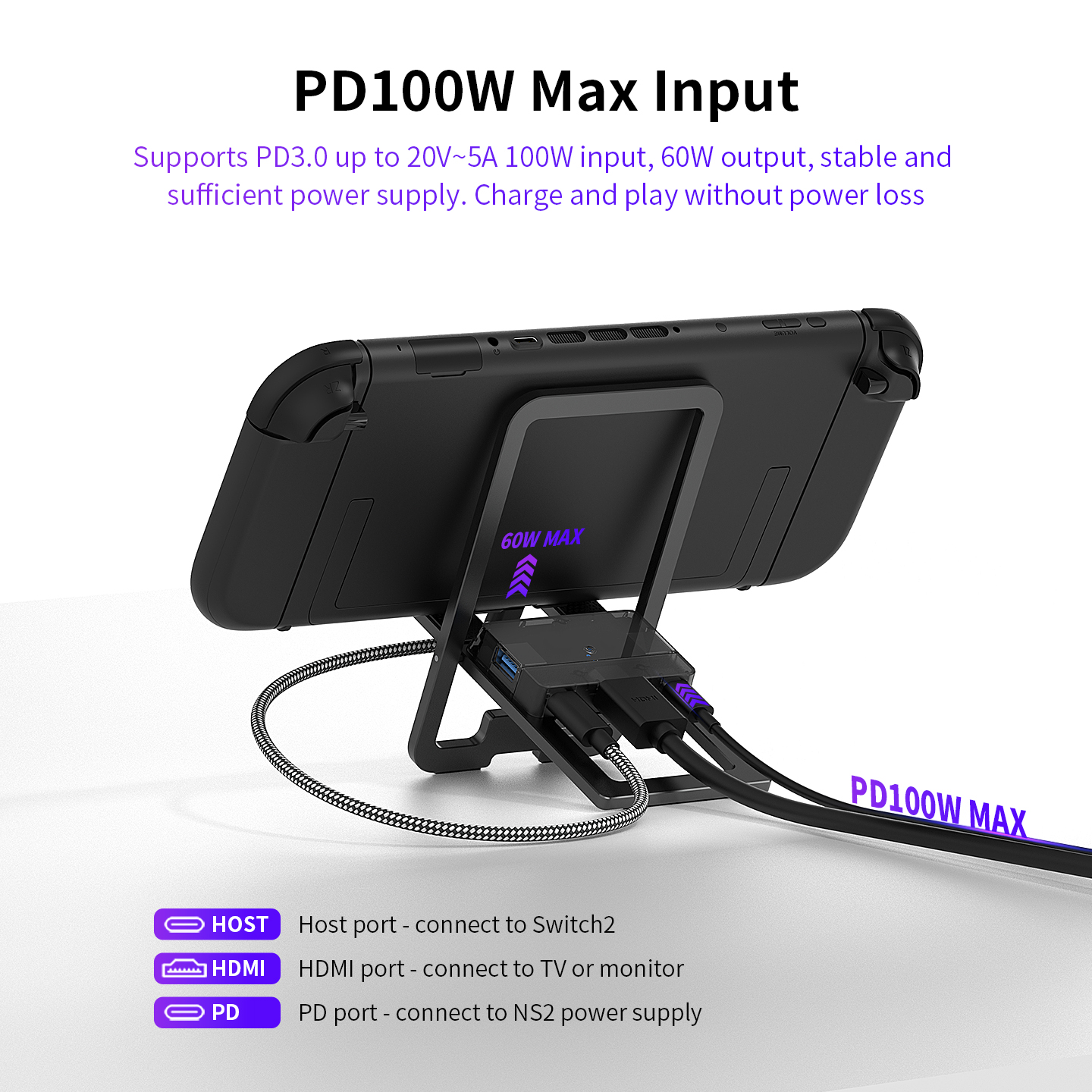 Switch 2 Dock with Foldable St - Usb Hub Gaming reseña y precio