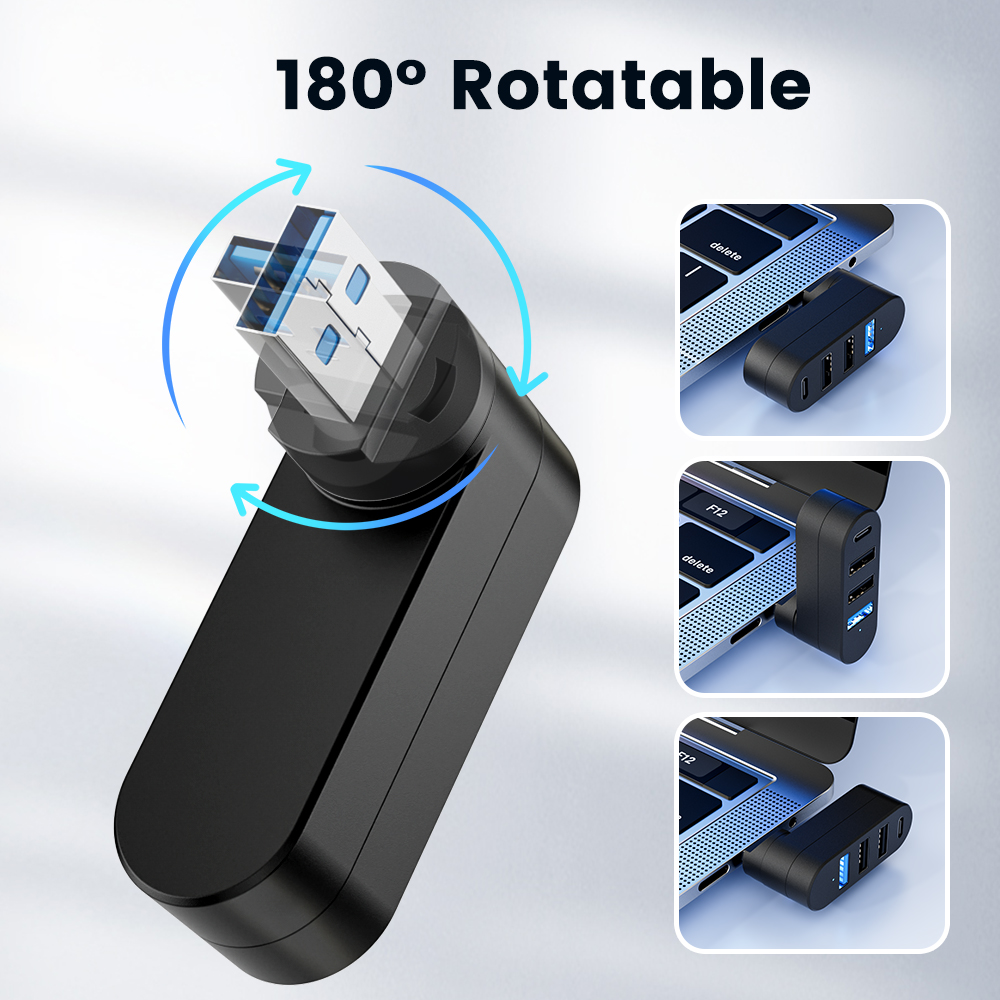 Rotatable USB HUB USB3.0 2.0 T - Usb Hub Gaming reseña y precio