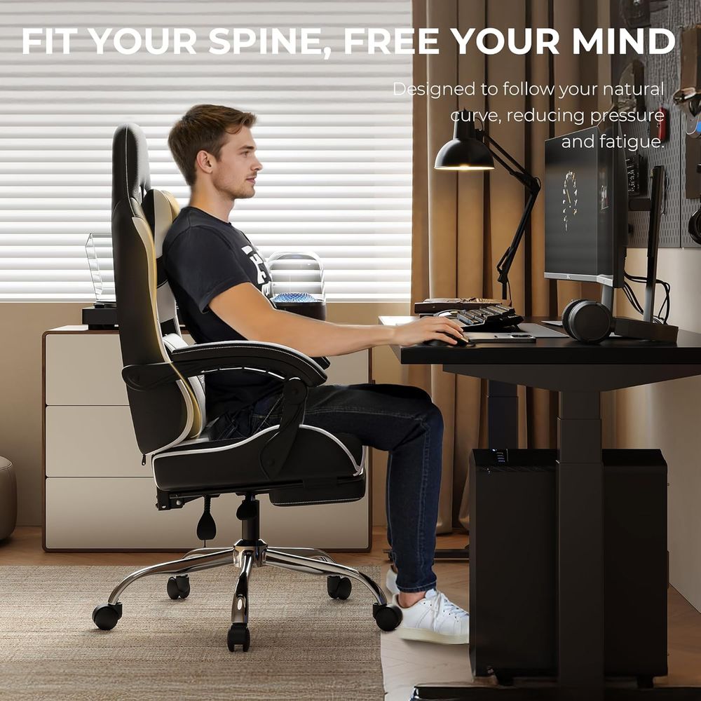 Ergonomic Gaming Chair with Lu - Gaming Chair reseña y precio