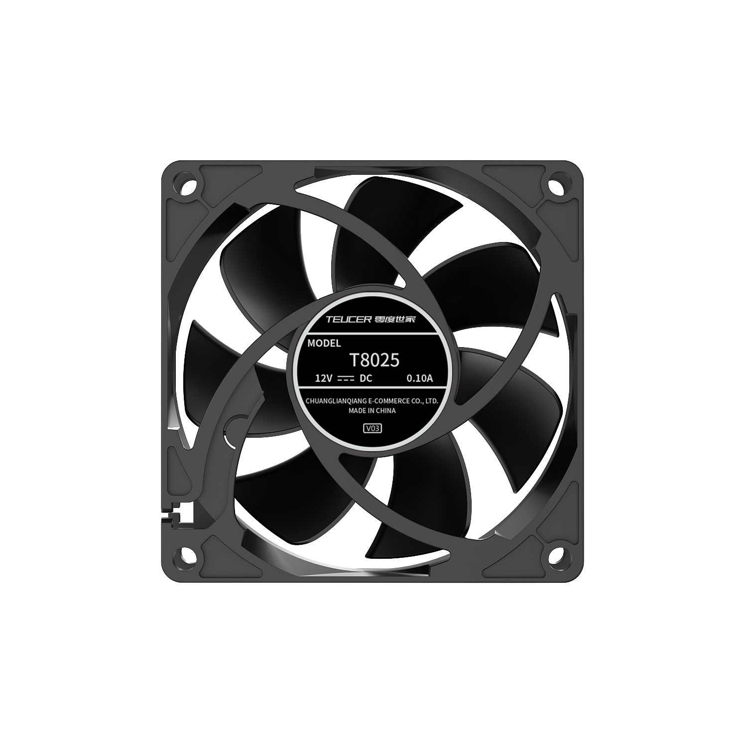 Teucer 8025 PC Case Fan 12V  B - Pc Case Fan reseña y precio