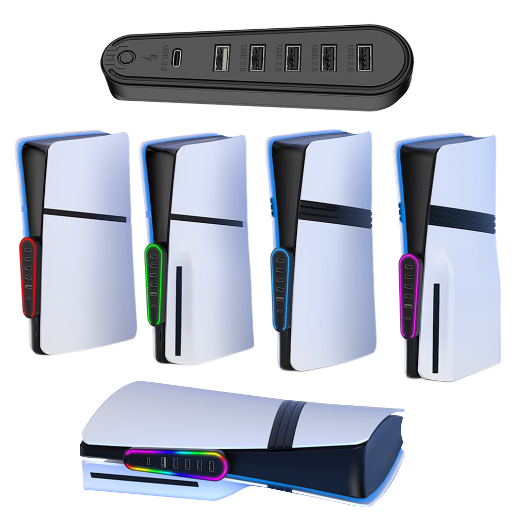 6 Ports USB Hub with RGB Light - Usb Hub Gaming reseña y precio