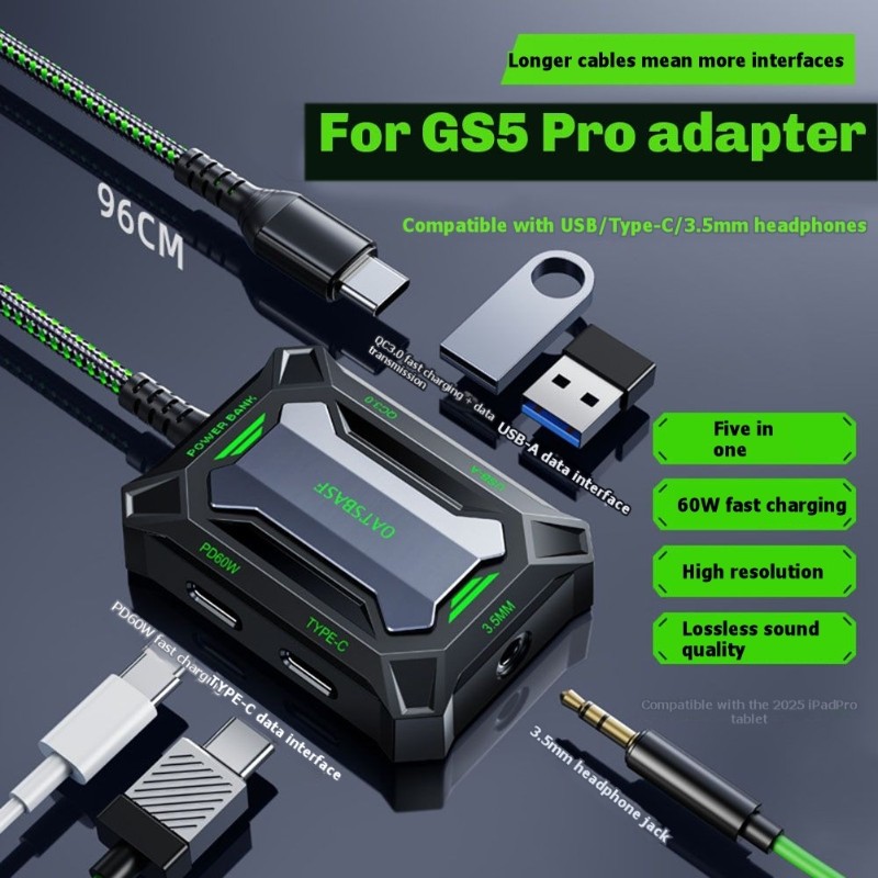 OATSBASF For Type-C Device 5-I - Usb Hub Gaming reseña y precio