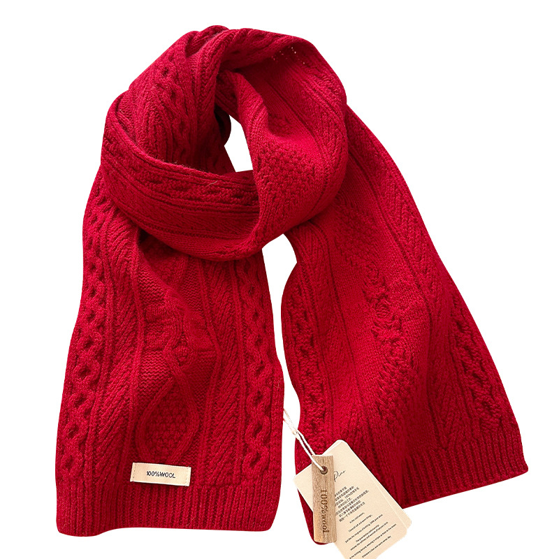 Luxury 100% Wool Scarf Women M - Cable Management Sleeve reseña y precio