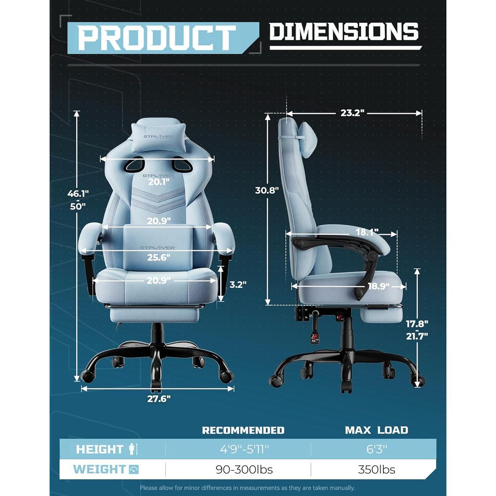 Ergonomic Big & Tall Gaming Ch - Gaming Chair reseña y precio