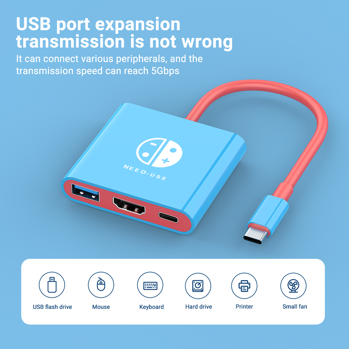 Portable 3 in 1 Game Docking S - Usb Hub Gaming reseña y precio
