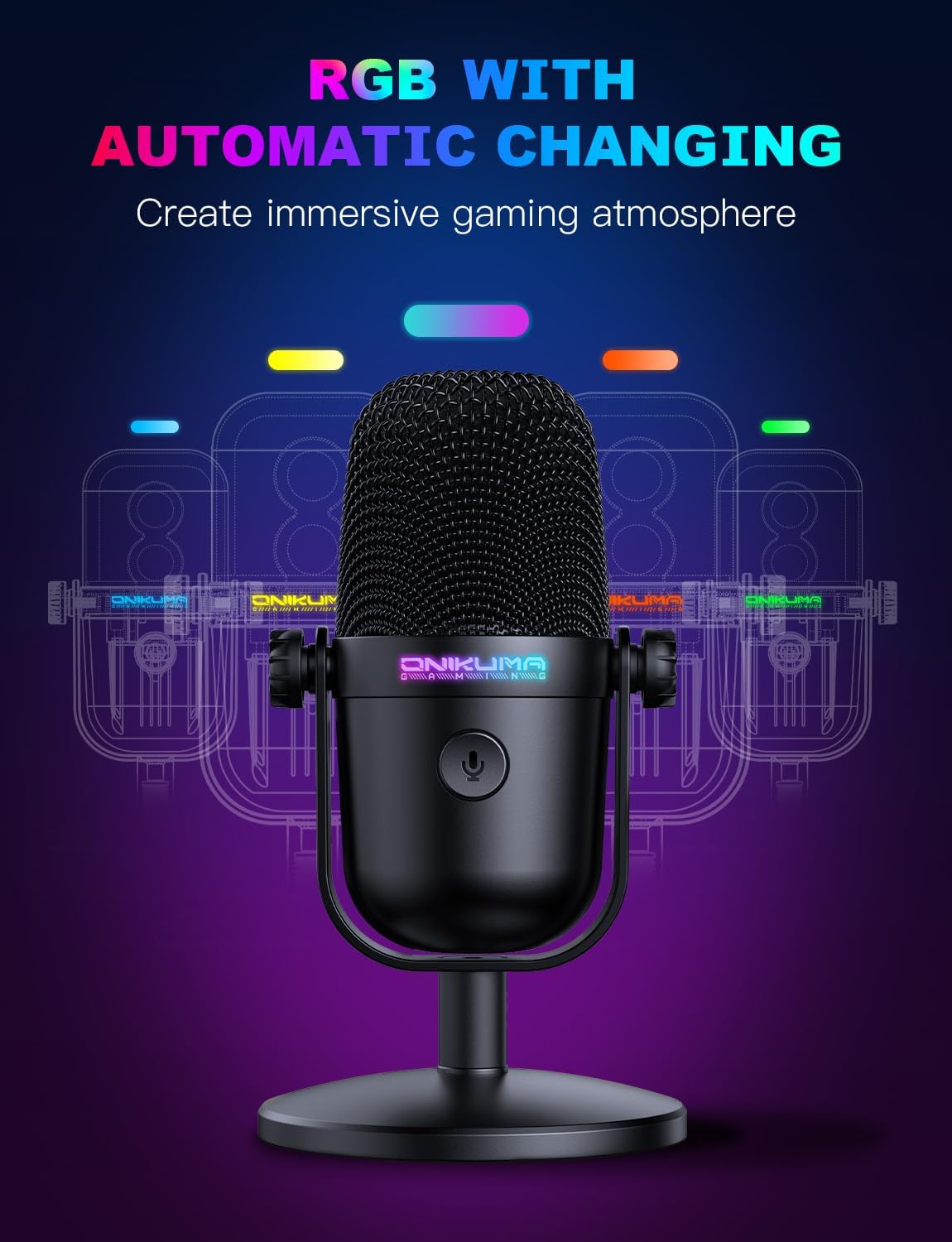 USB Gaming Microphone With Noi - Pc Gaming Ultra reseña y precio