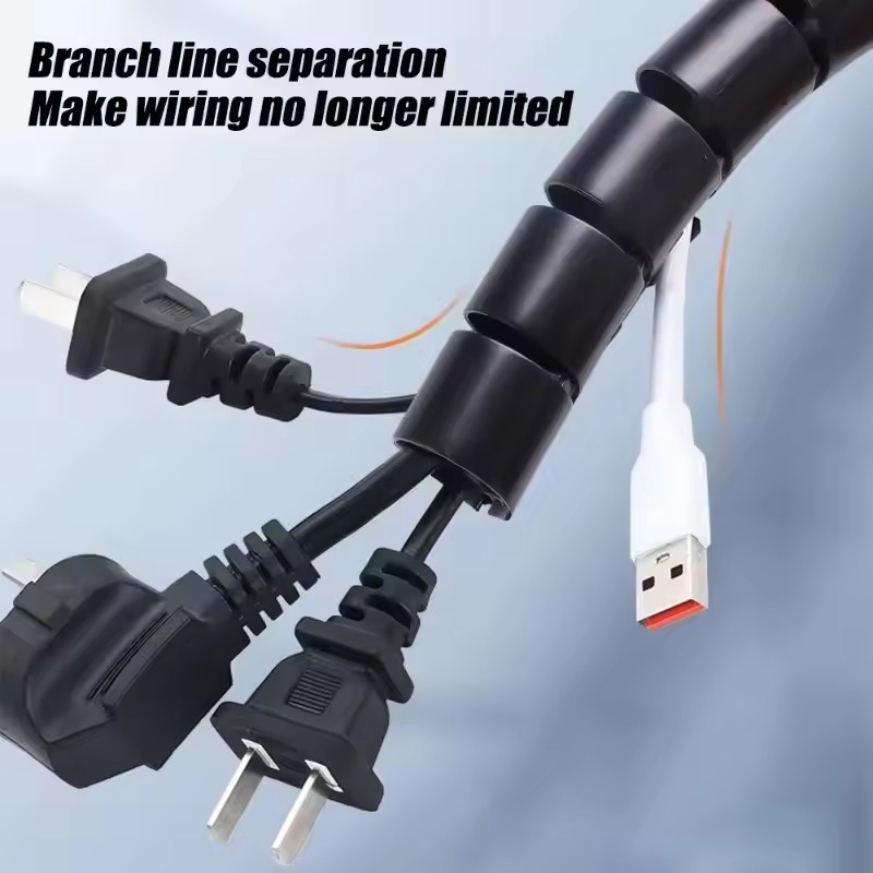 Cable Tube Sleeve Flexible Cor - Cable Management Sleeve reseña y precio